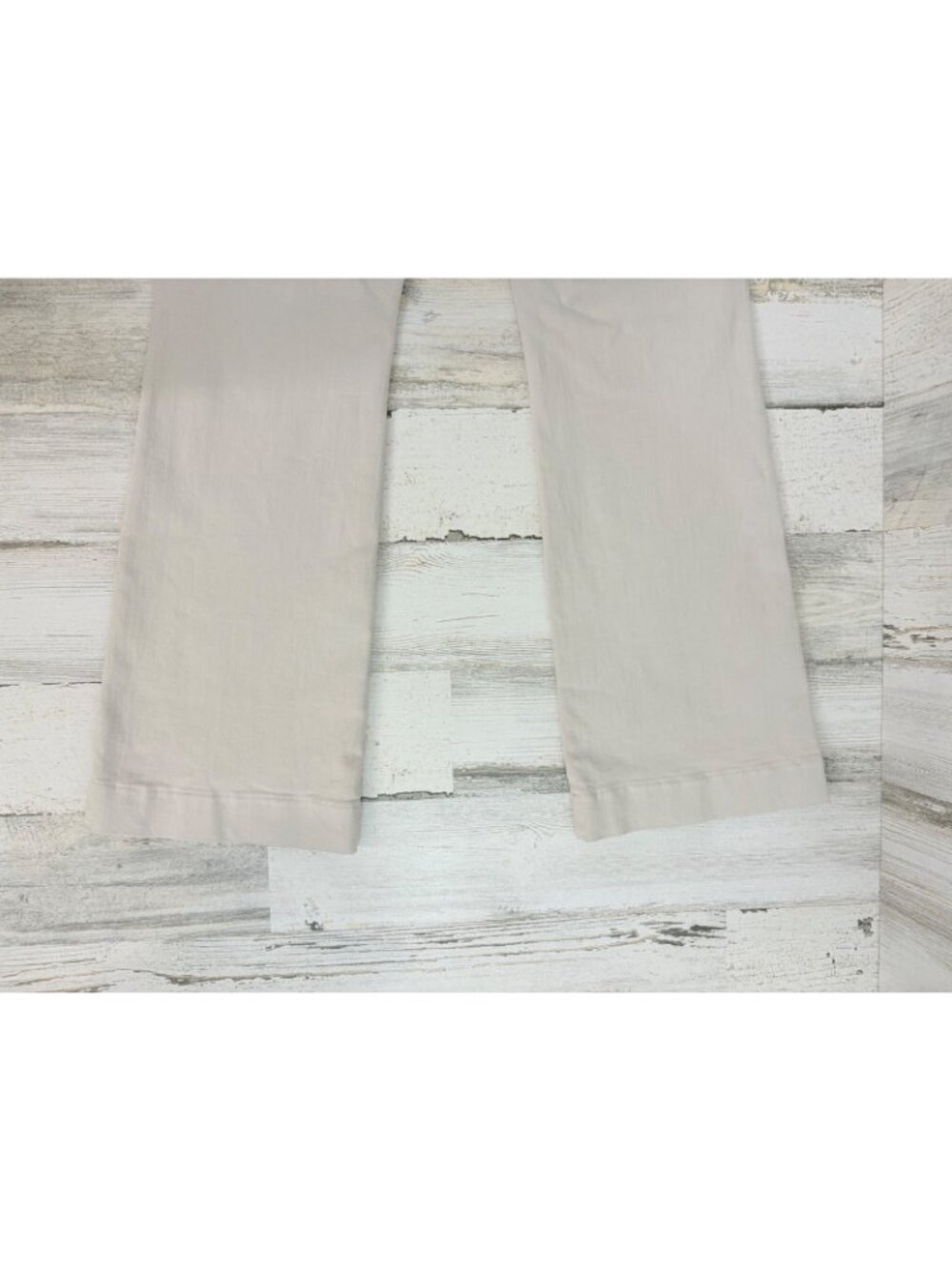 Ann Mashburn Faye Flare Cropped Pants Womens M Khaki Stretch Pants Natural - Picture 11 of 14
